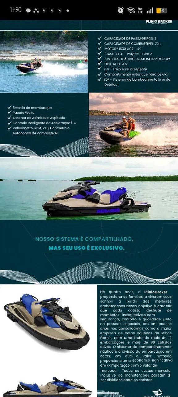 Jet ski veículo náutico  - Foto 2