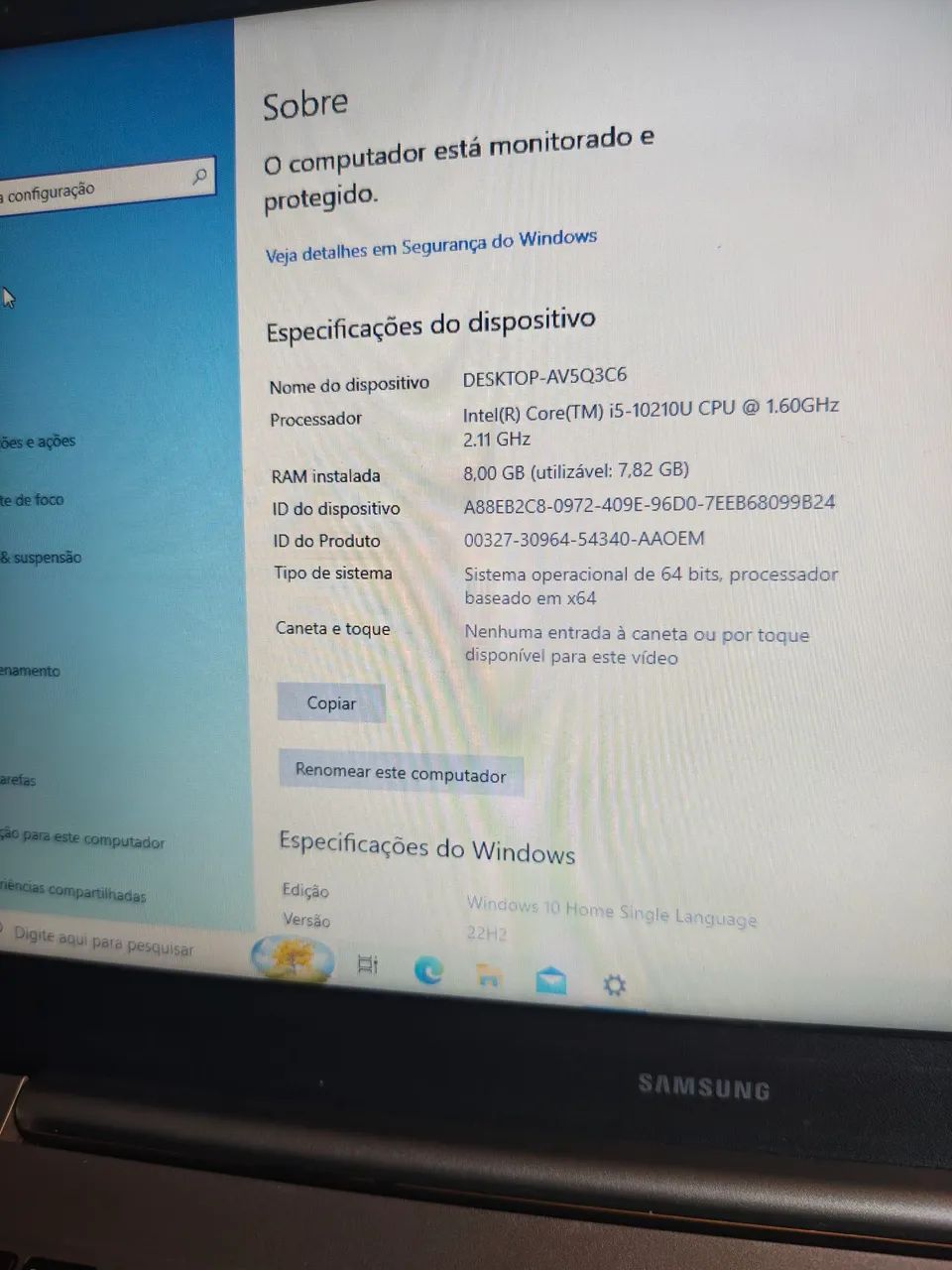 Notebook Samsung i5 10 geração| nvidea | SSD | 8gb ram - Foto 4