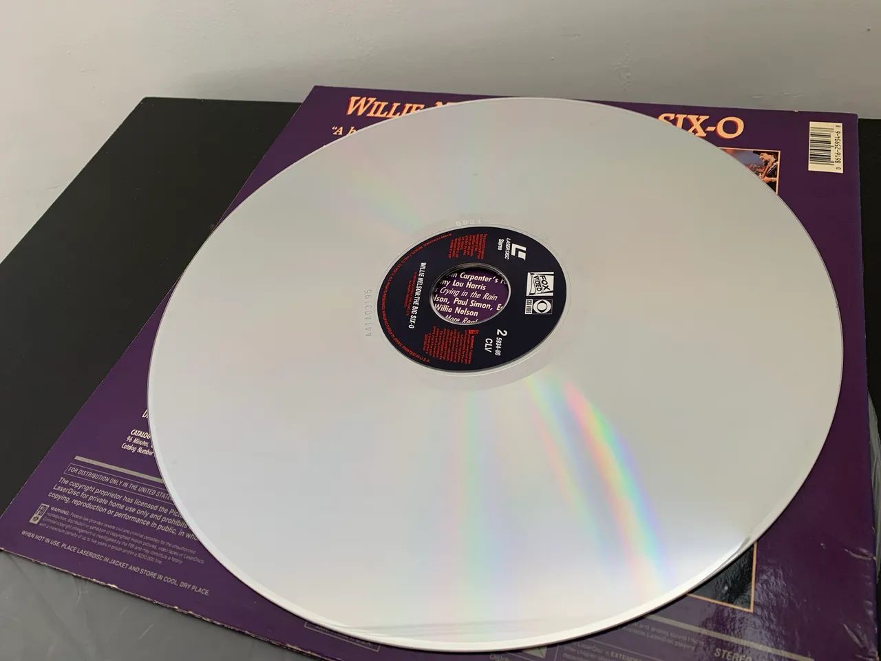 LD Laserdisc Willie Nelson the big six-o - Foto 5