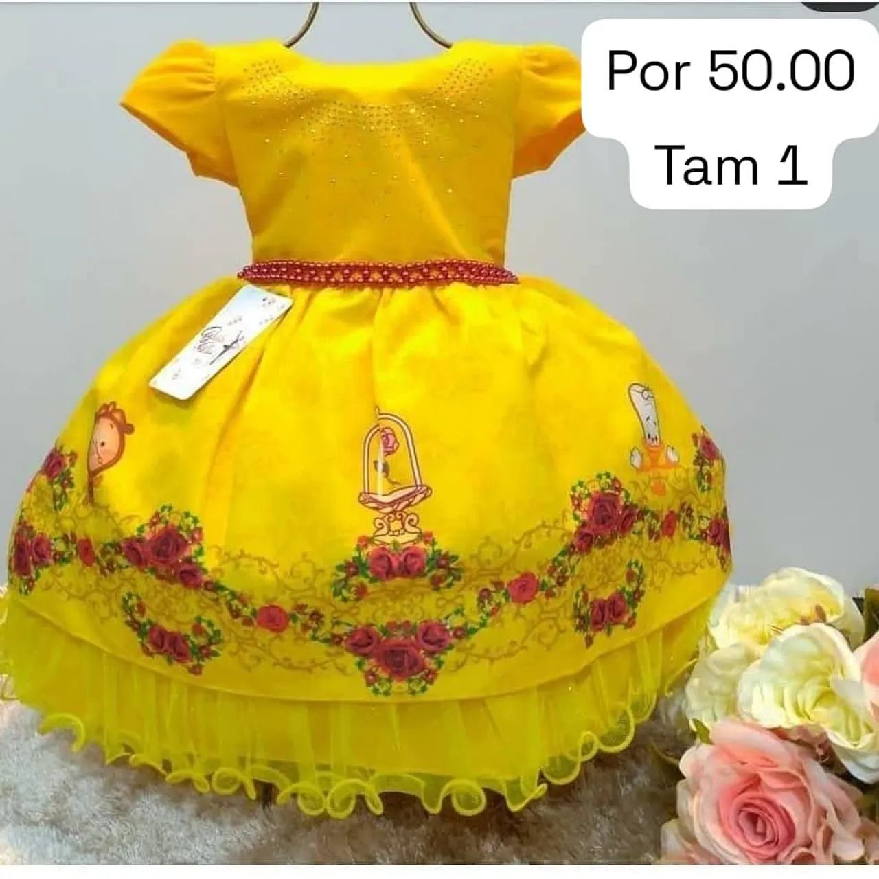 Vestido bela e a fera 