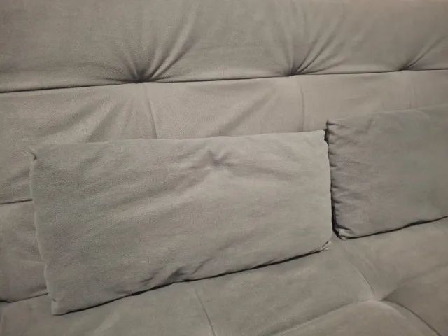 Sofá-Cama Cinza Retrátil/Reclinável - Ótimo Estado - Foto 2