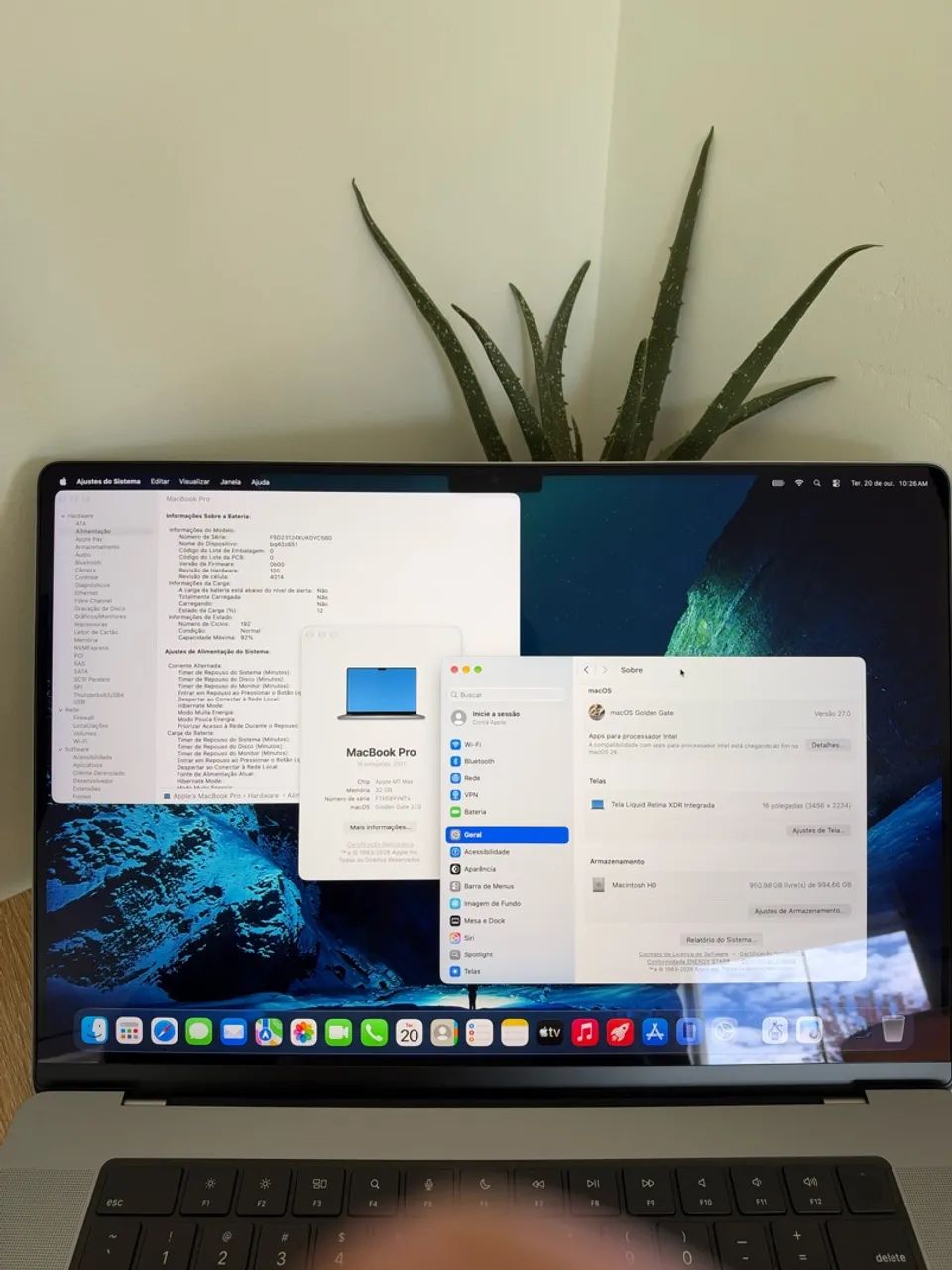 MacBook Pro 16  M1 Max 32GB RAM 1TB SSD GPU 32 Núcleos - Foto 5
