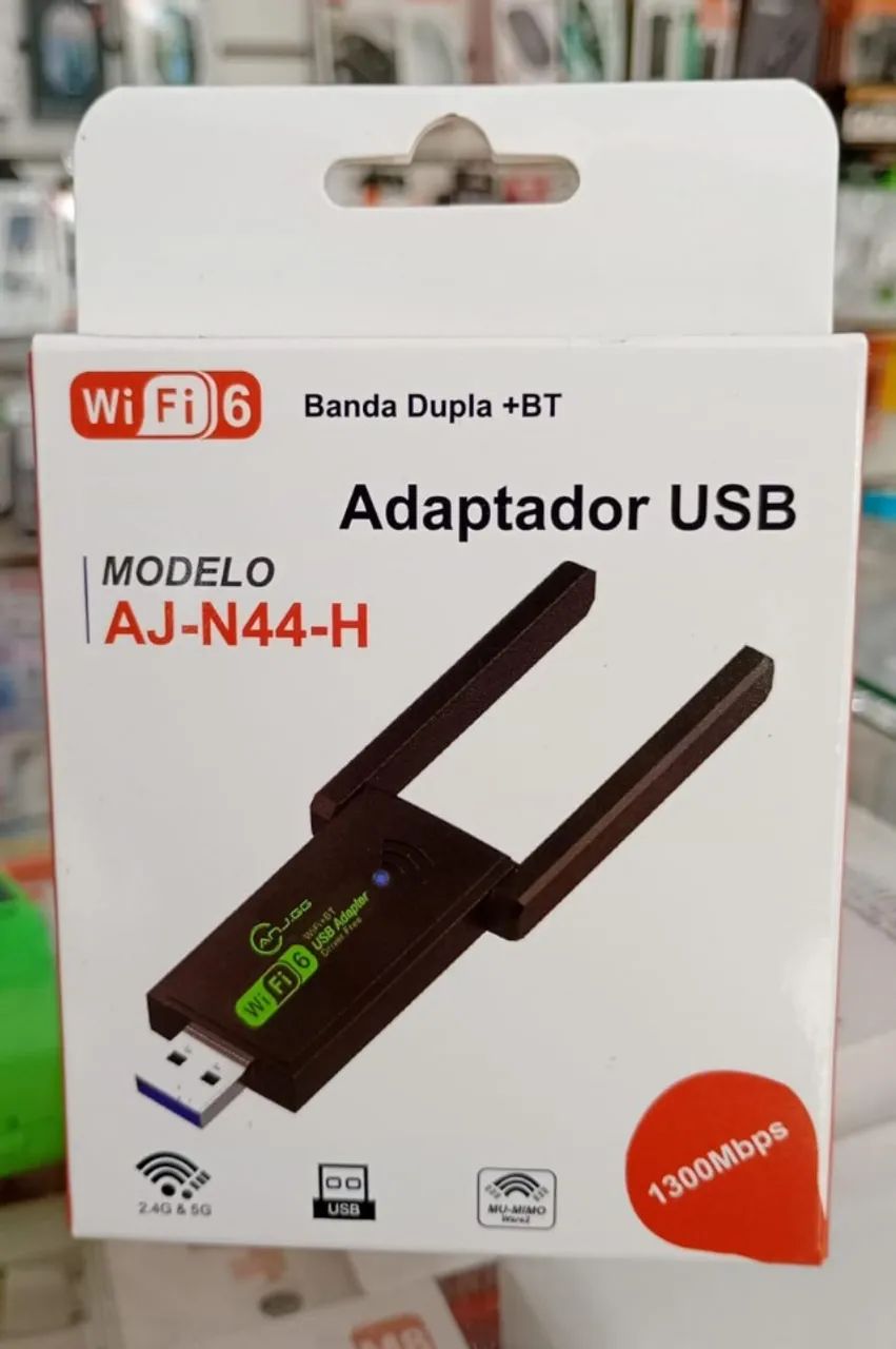 Adaptador Usb Wi-Fi 5G Para Pc Notebook - Novo