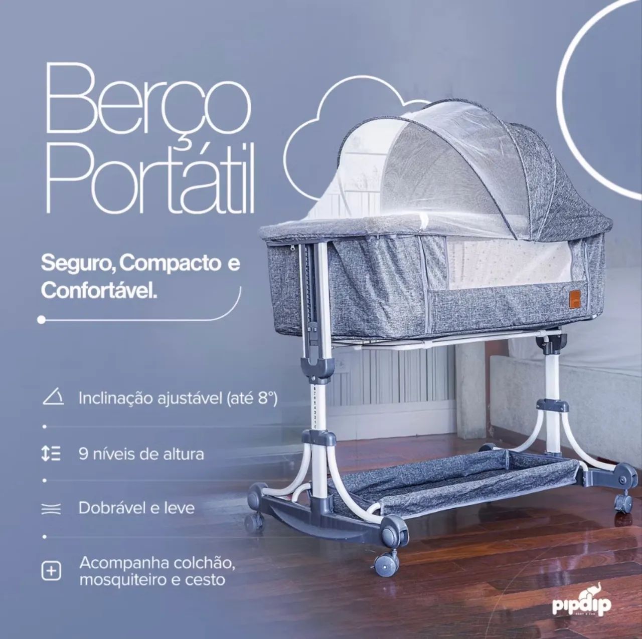 Berço portátil Moisés  - Foto 5