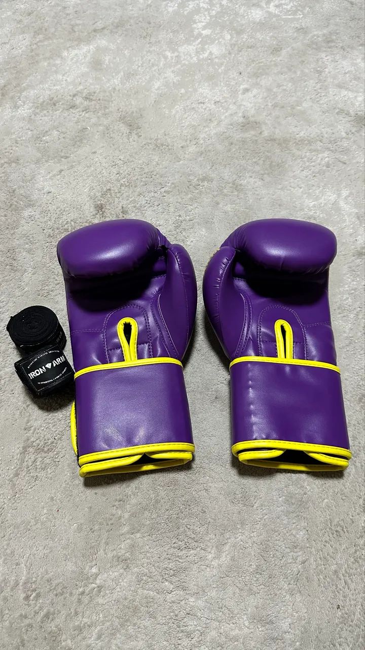 Luvas de Boxe 12oz Iron Arm e Bandagens  - Foto 2