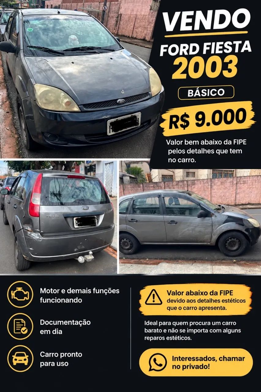 Ford Fiesta Fiesta Supercharger 1.0 8V 95cv 5p 2003