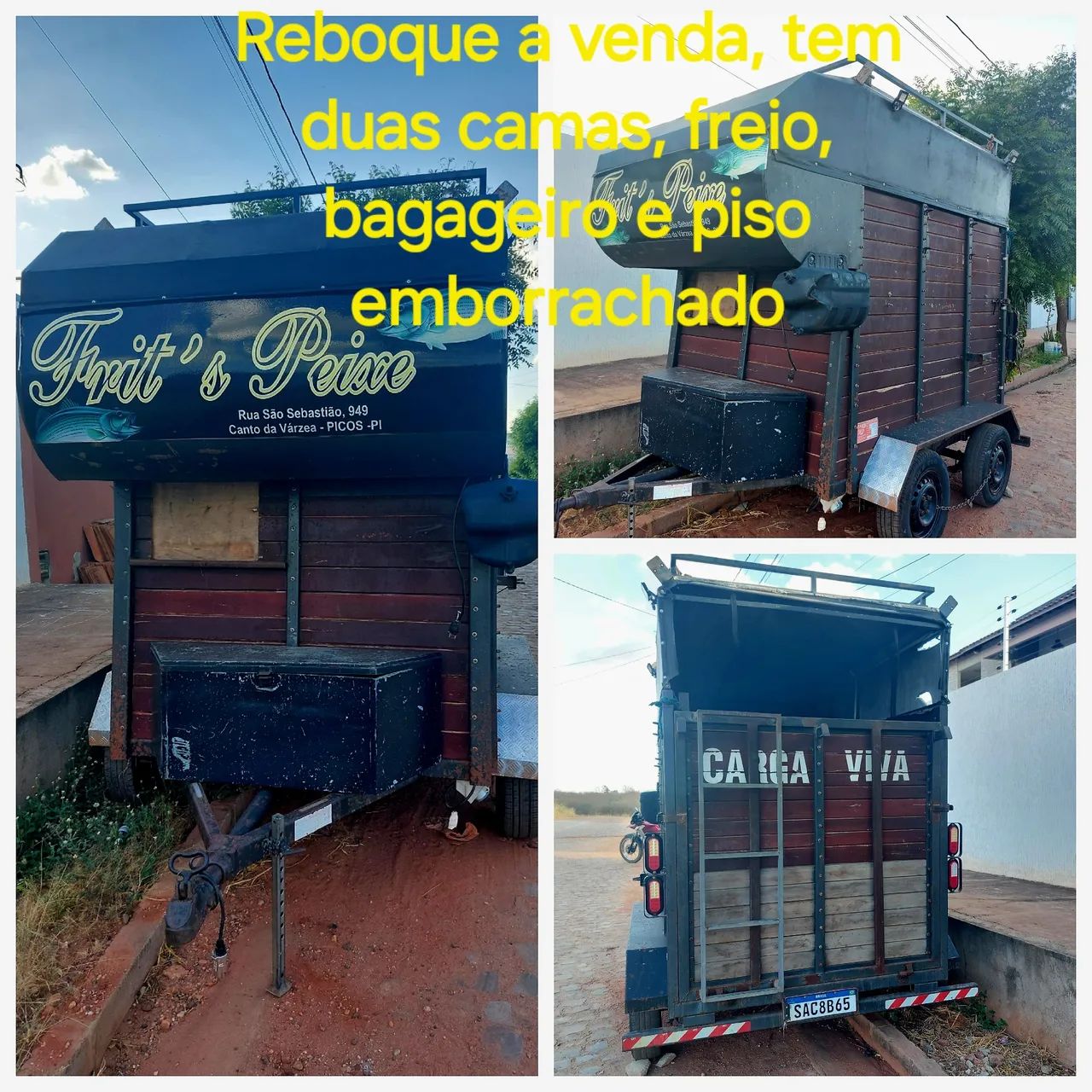 Reboque para cavalos