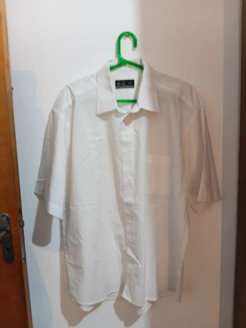 camisa social manga curta branca