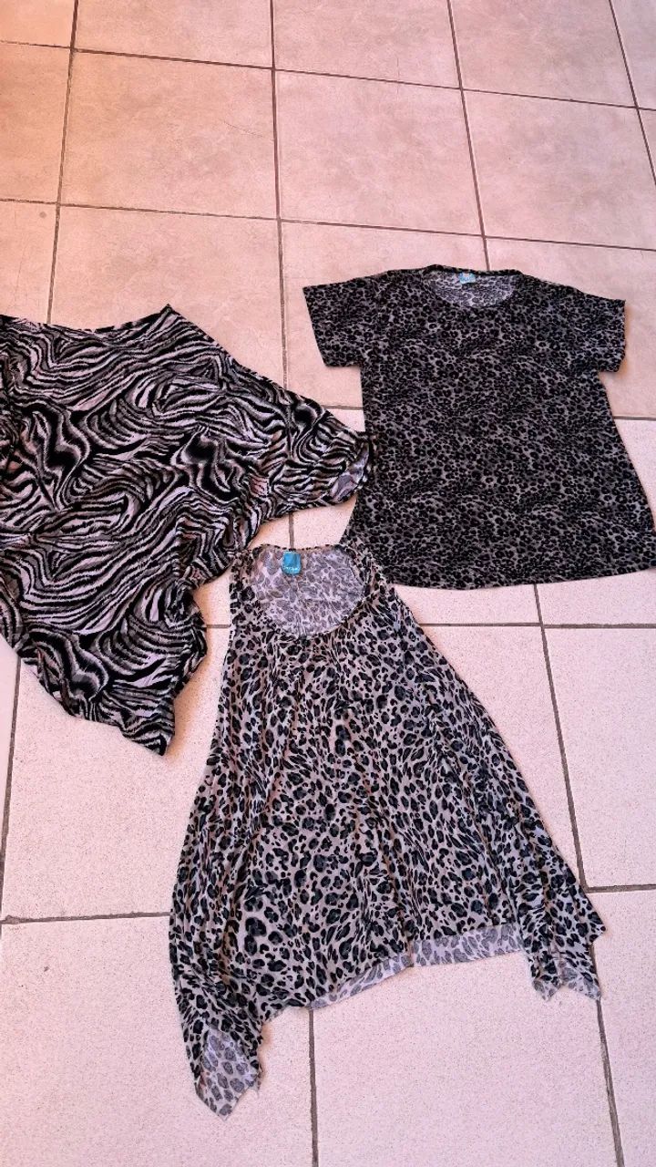 Kit 3 blusas soltinhas