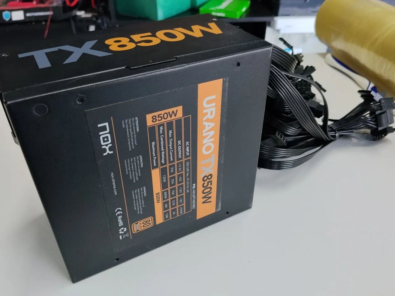 Fonte 850w NOX Urano ATX 80Plus - Foto 3