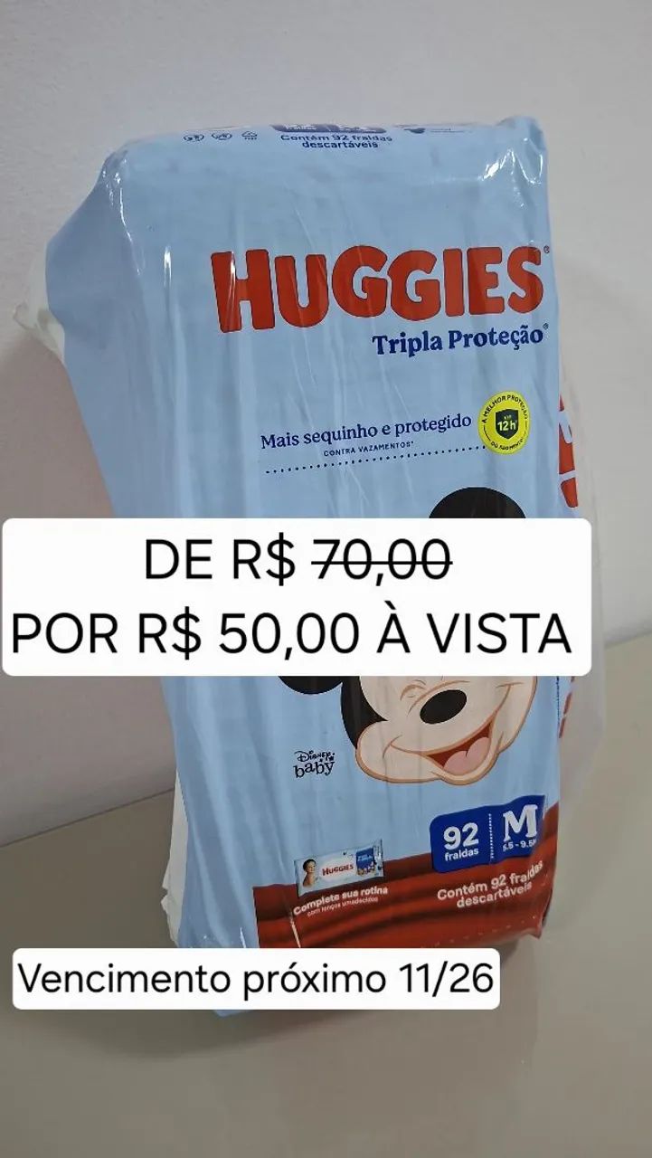 Fralda Huggies M 