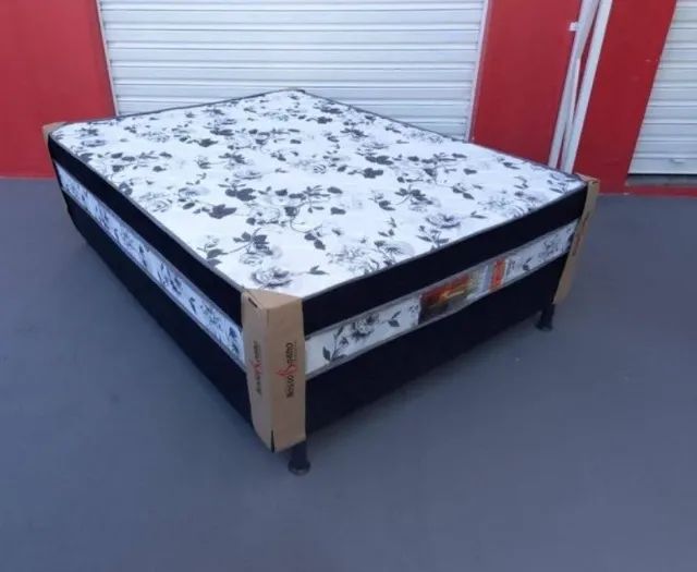 cama conjugada casal branco/preto