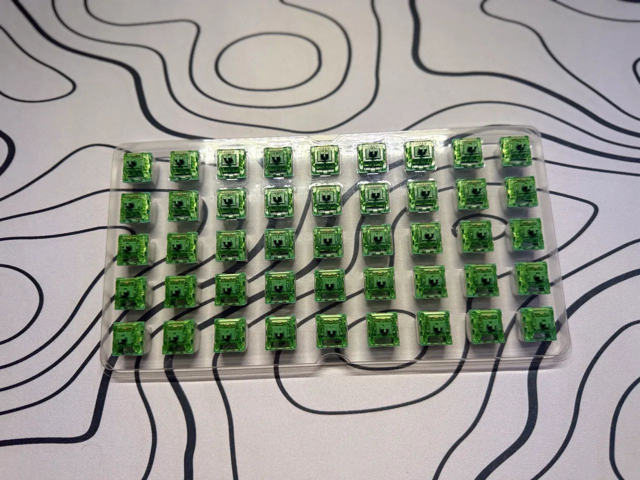 Switch Akko Matcha Green Linear 50gf - Kit 90 Unidades - Foto 3
