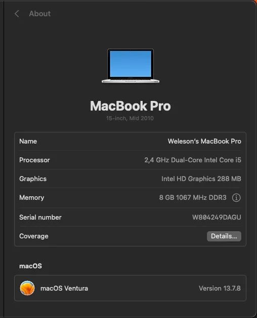 MacBook Pro 15? | Core i5 | 8GB RAM | SSD 240GB | macOS Ventura - Foto 4