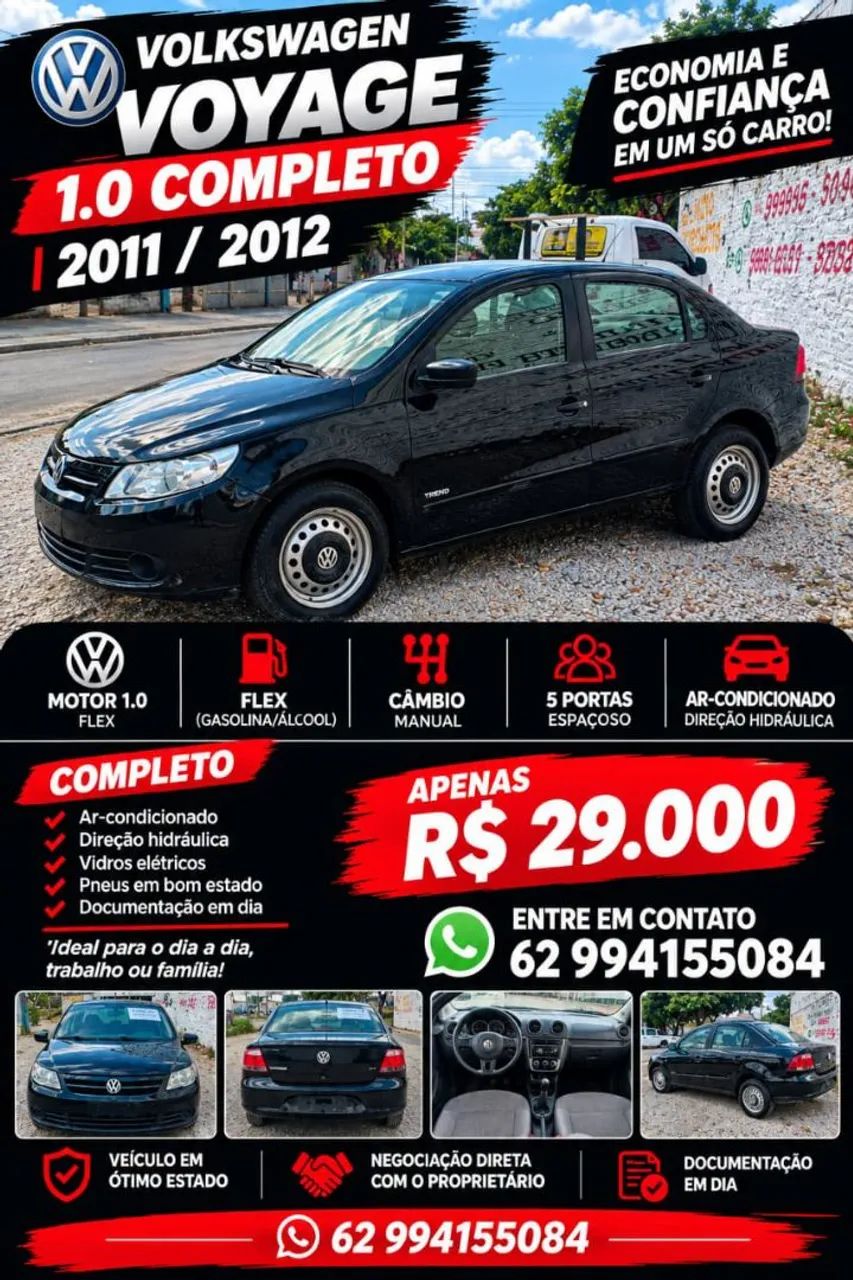 Volkswagen Voyage 1.0/1.0 CITY MI TOTAL FLEX 8V 4P 2012