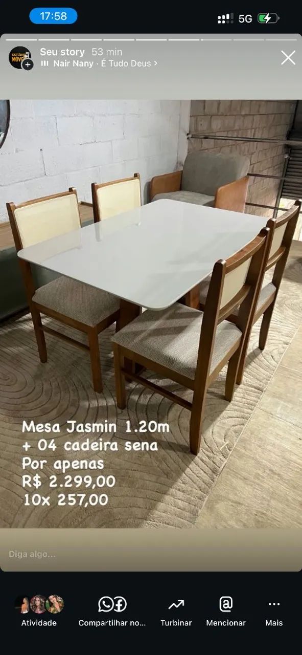 Mesa de Jantar 1,20m