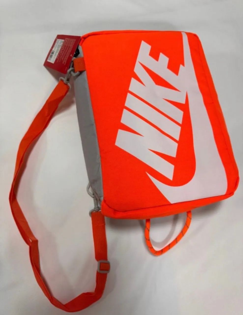 BOLSA NIKE LARANJA CINZA SHOESBAG