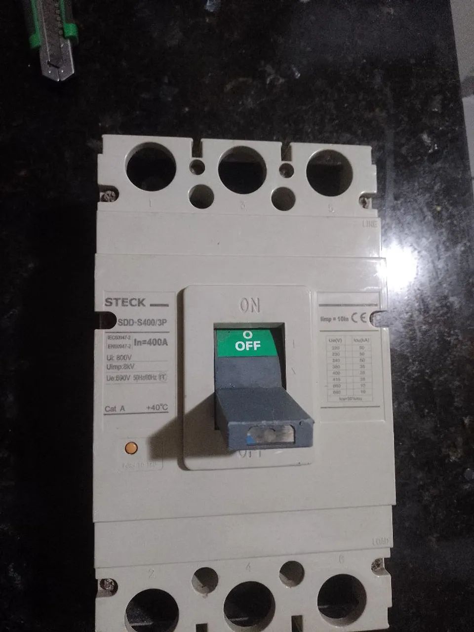 Vendo um excelente disjuntor da marca steck 400A - Foto 4