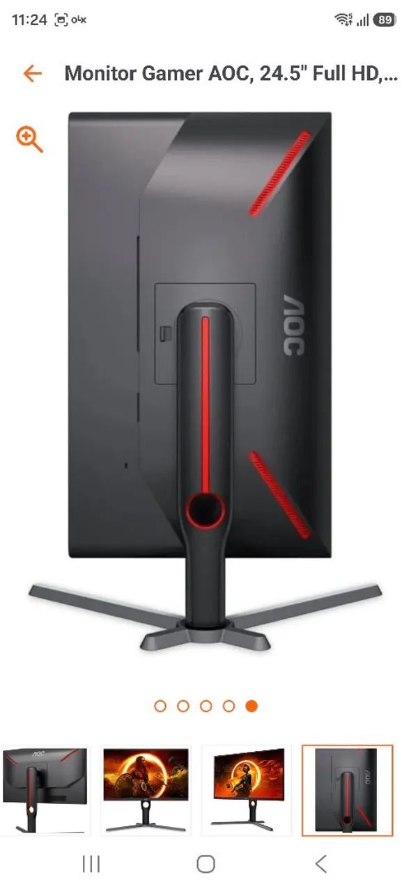 Monitor aoc 240hz 24.5 polegadas  - Foto 4