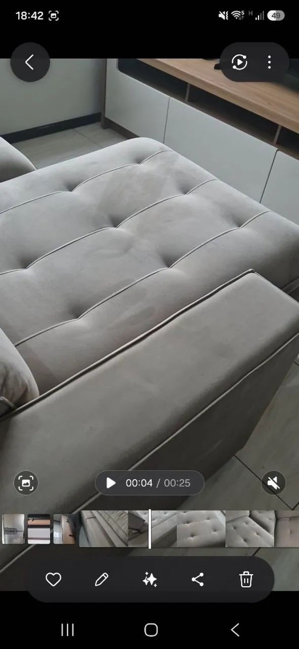 Sofá retrátil molas - Foto 3