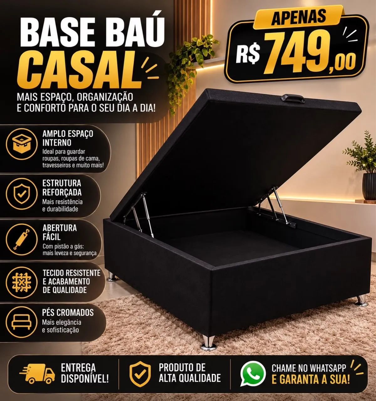 BASE BAÚ CASAL PROMOÇÃO  - Foto 4