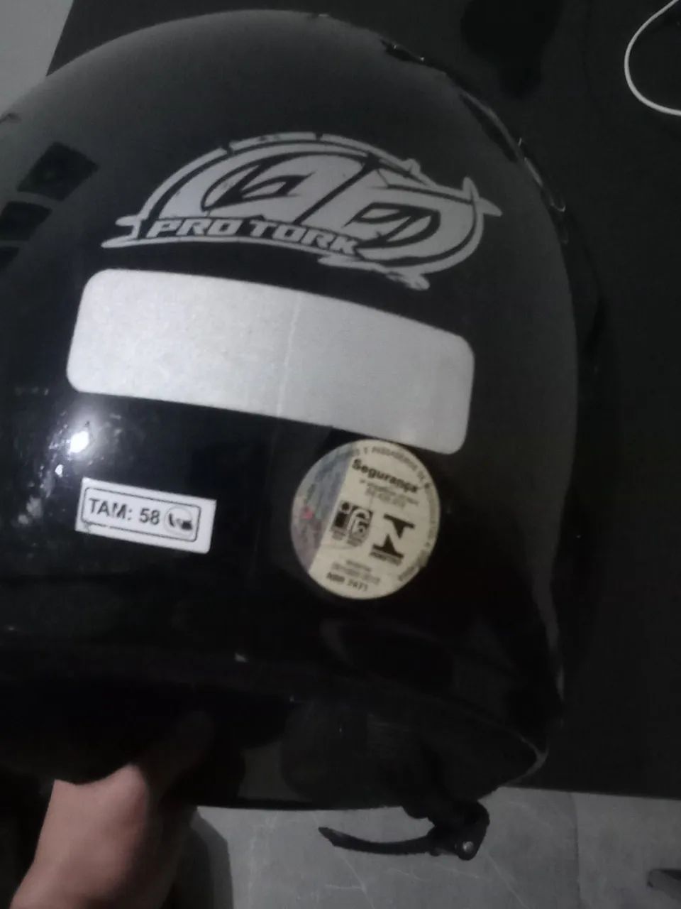 Capacete conservado 