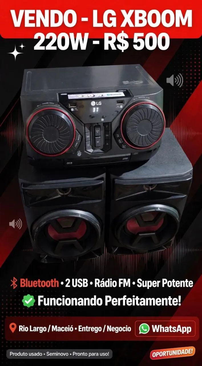Som Lg , troco em PS2 ou vendo