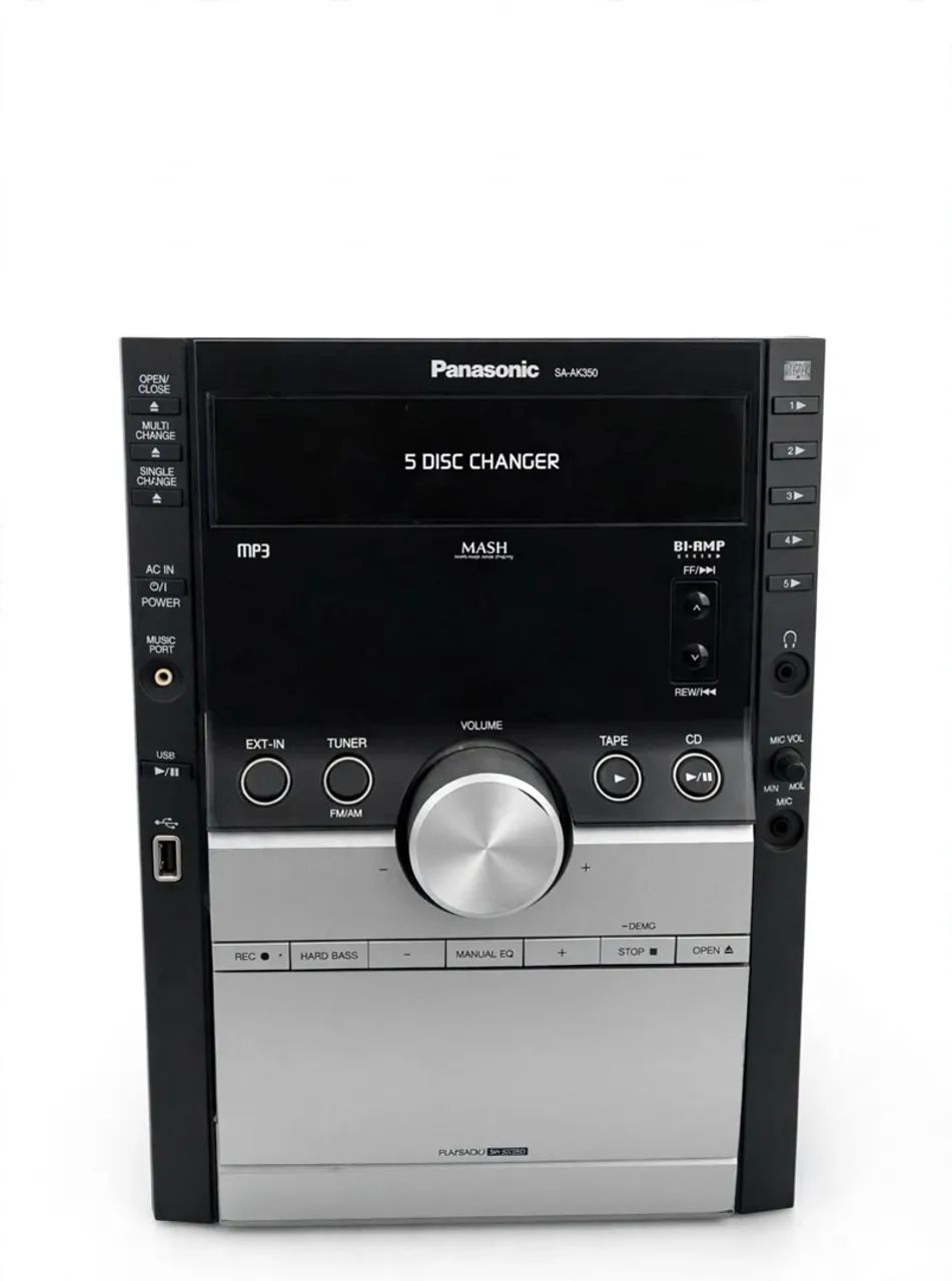 Mini System Panasonic SA-AK350 - 5 Disc Changer - 2 Caixas 118W - USB - Foto 2