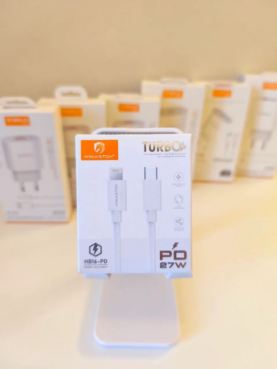 Cabo TURBO 27W Tipo C para Lightning (iPhone) 1 metro (HB17-PD) - Foto 4