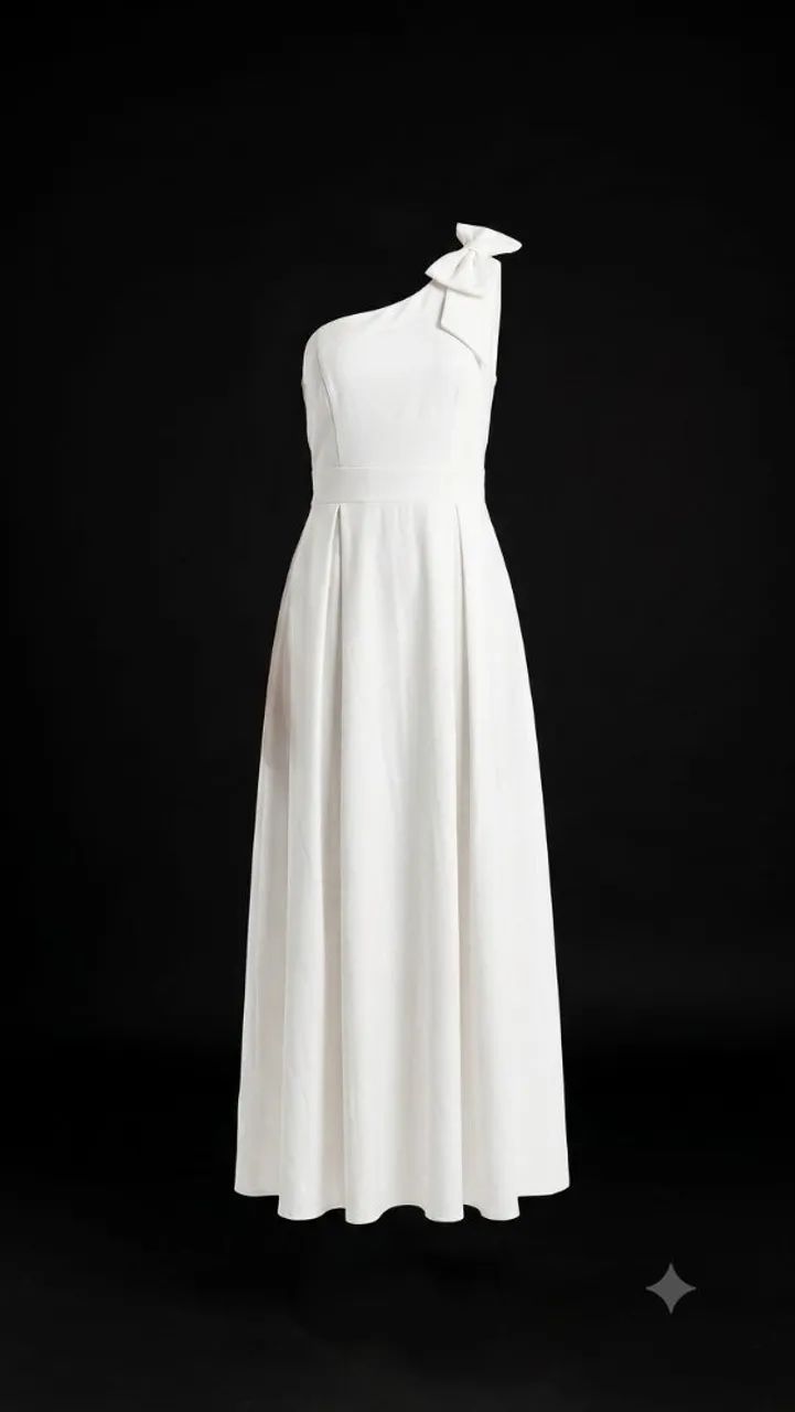 vestido branco elegante
