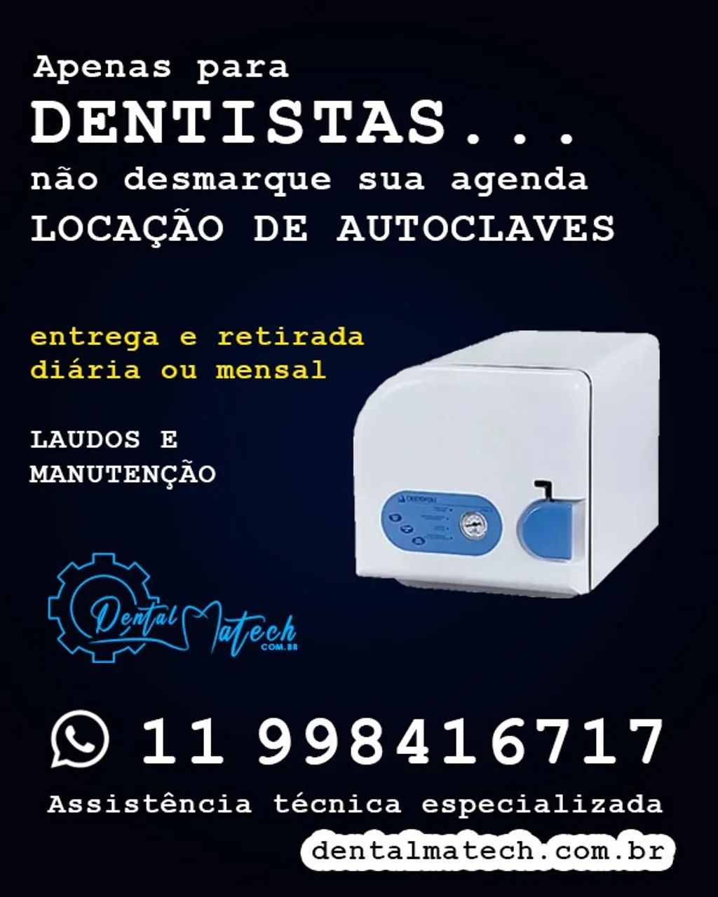Autoclave 21 Litros - LOCAÇÃO