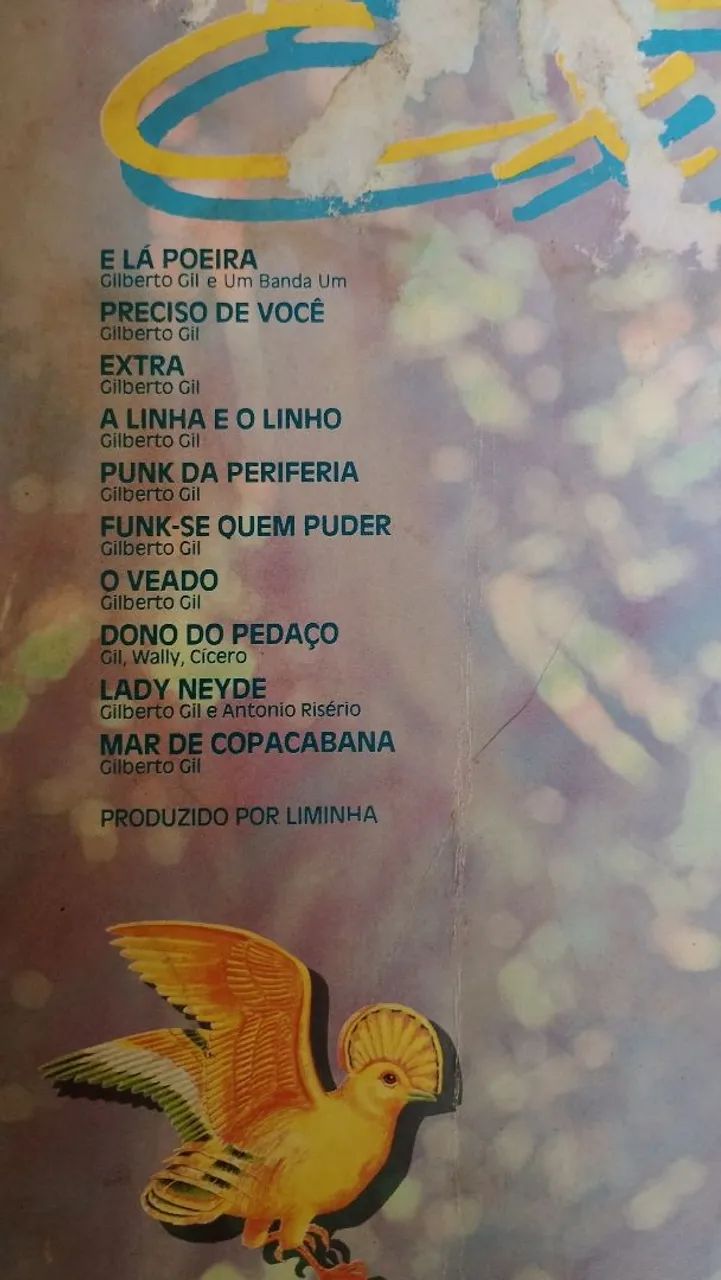 Disco vinil Gilberto Gil Extra  - Foto 3