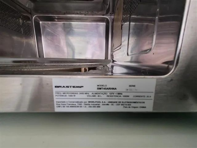MICRO-ONDAS BRASTEMP 30 LITROS INOX ESPELHADO. - Foto 3