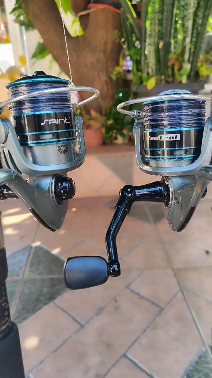 Conjunto de vara e molinete de pesca - Foto 2