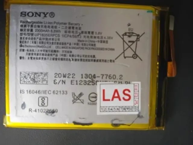 bateria do celular sony xperia xa1