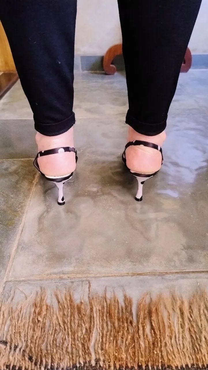 Scarpin Slingback P&B da Zara - Foto 5