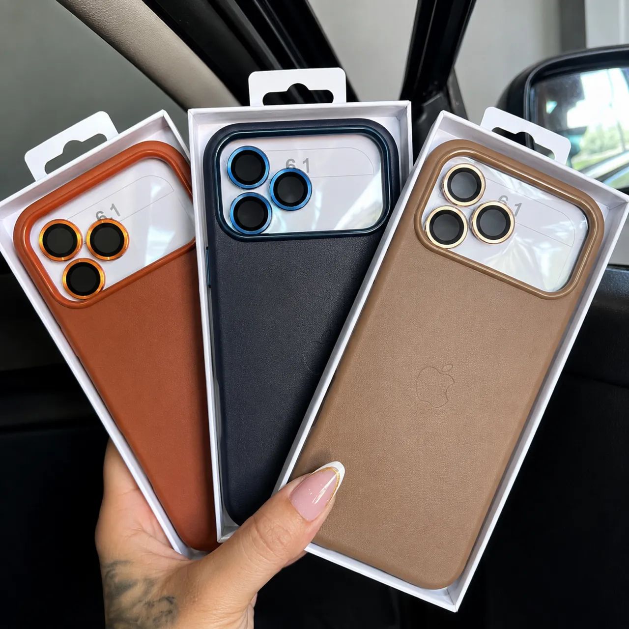 Capa couro iPhone 17 pro Max e iPhone 17  - Foto 3