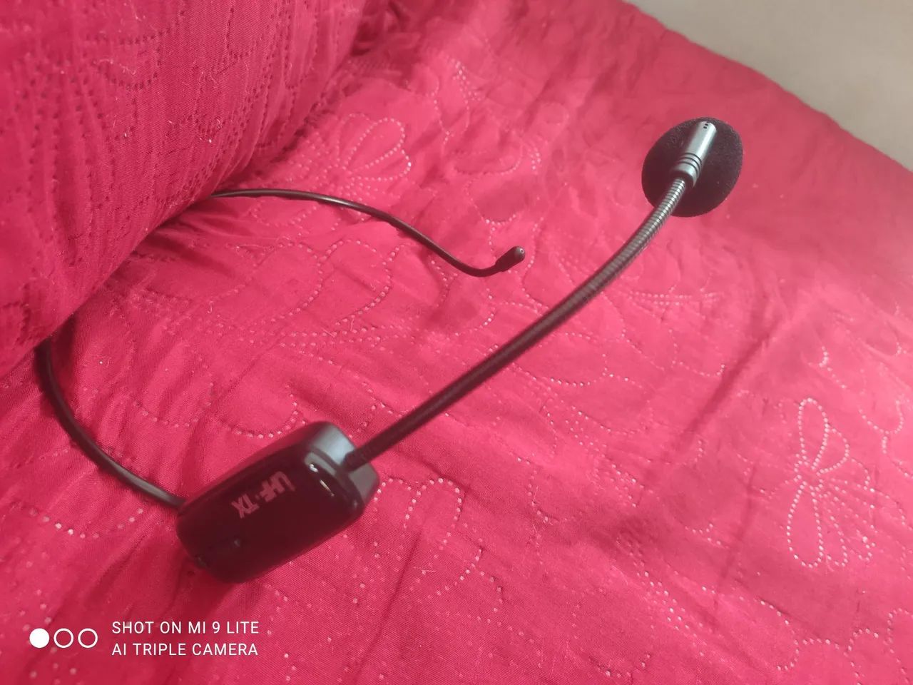 Microfone Headset Sem Fio Wireless UHF TX  - Foto 2