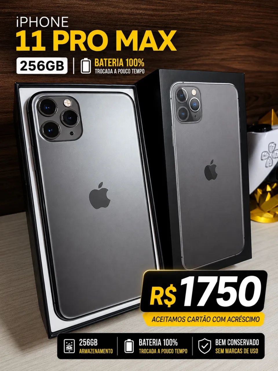 iPhone 11 Pro Max 256GB - Celulares e Smartphones - Cuités