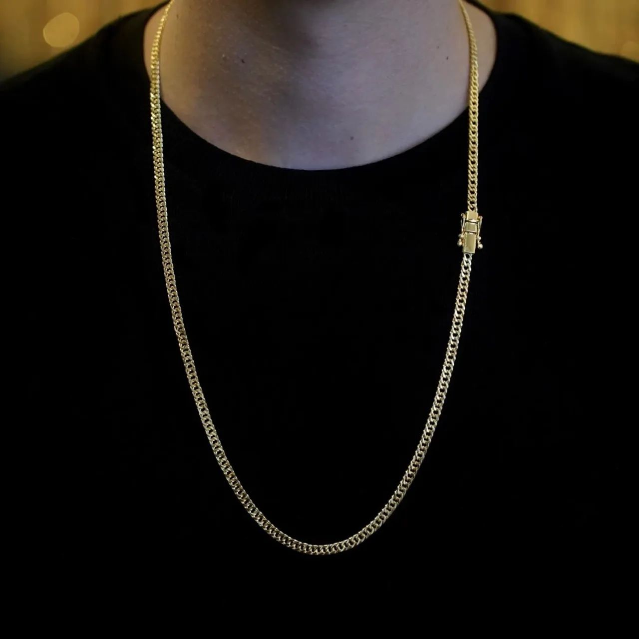 Pulseira e corrente Masculina banhada a ouro  - Foto 4