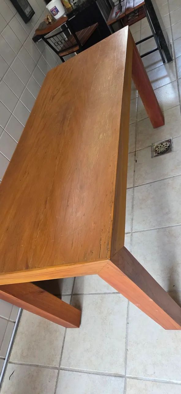Mesa madeira maciça  - Foto 4