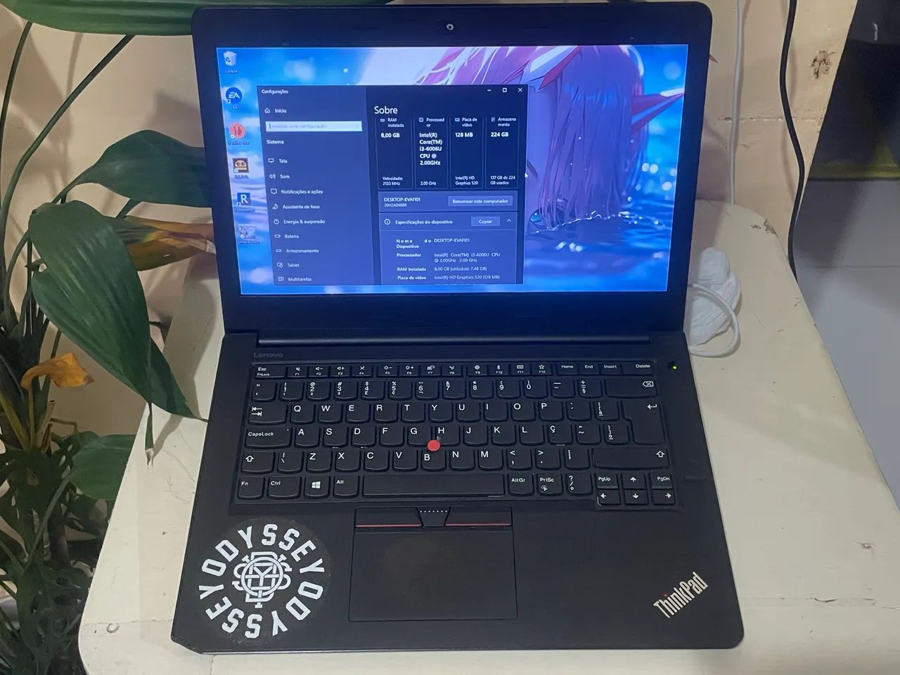 Notebook thinkpad i3 sexta geração 