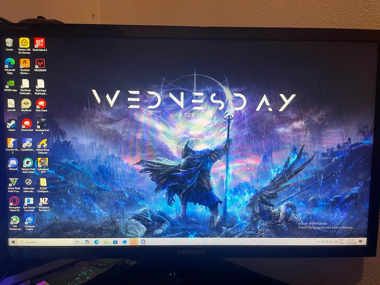 Monitor Samsung full HD 75hz