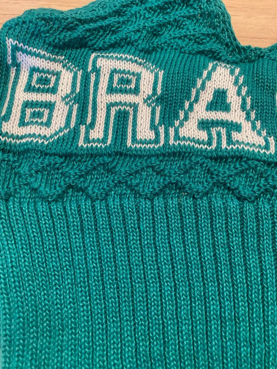 Cropped Brasil tricot verde regata - Foto 3