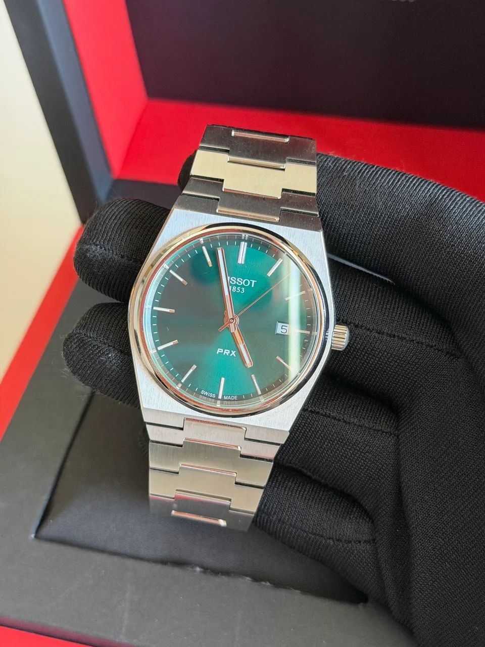 Relógio Tissot Prx Green original completo  - Foto 5