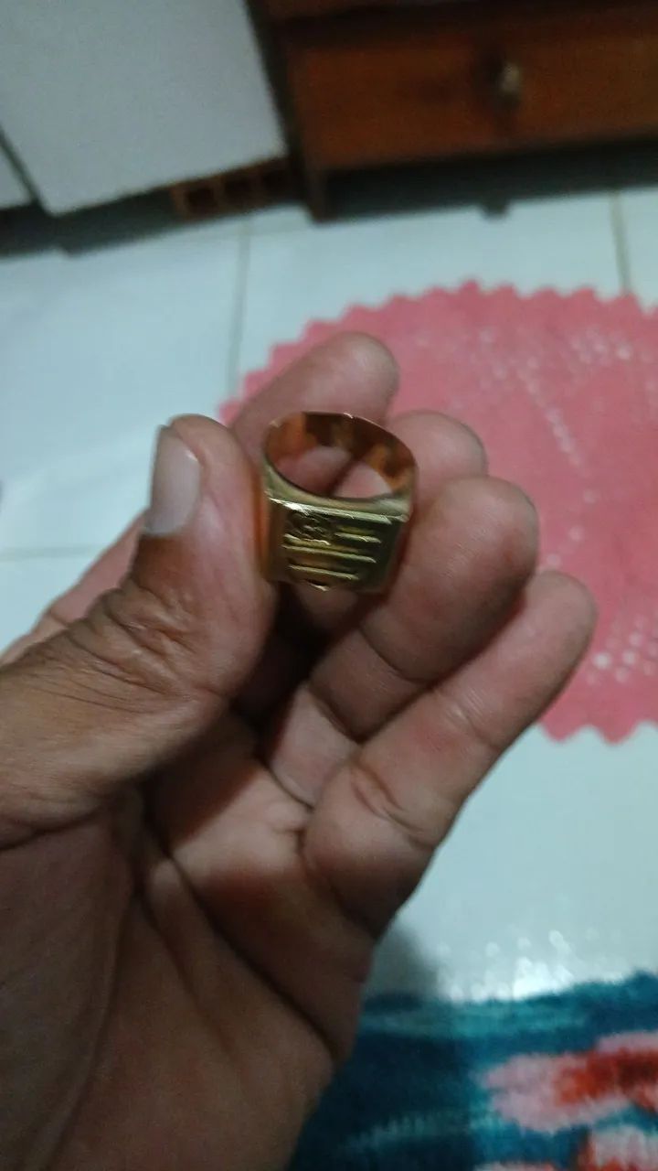 Anel de ouro 18k Flamengo  - Foto 3
