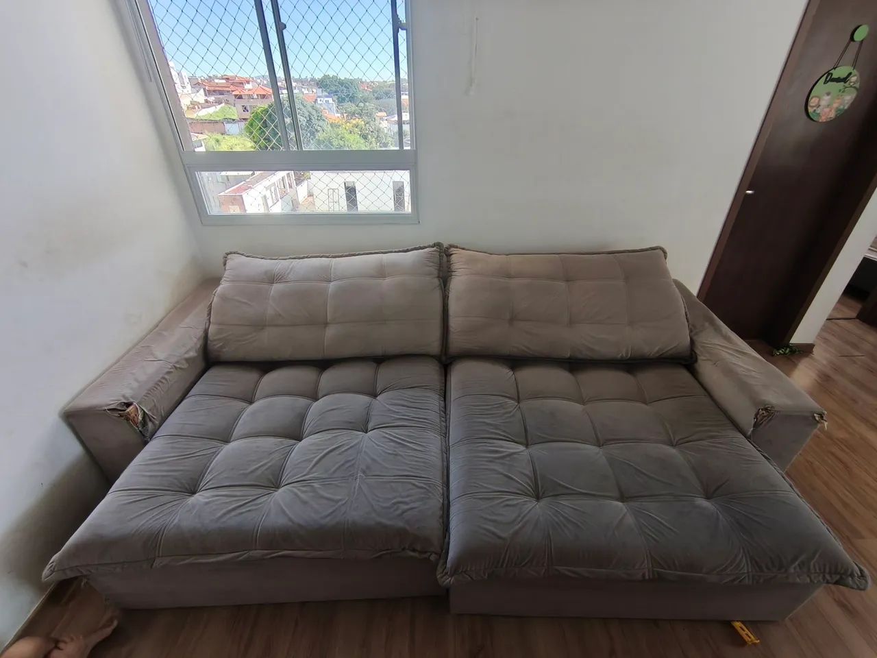 Sofá de 2,90m tecido suede - Foto 5