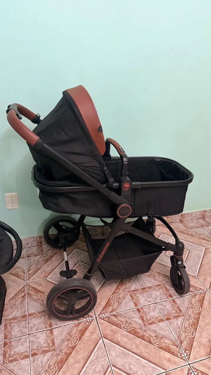 Carrinho de bebê 3 em 1 galzerano modelo ivy - Foto 3