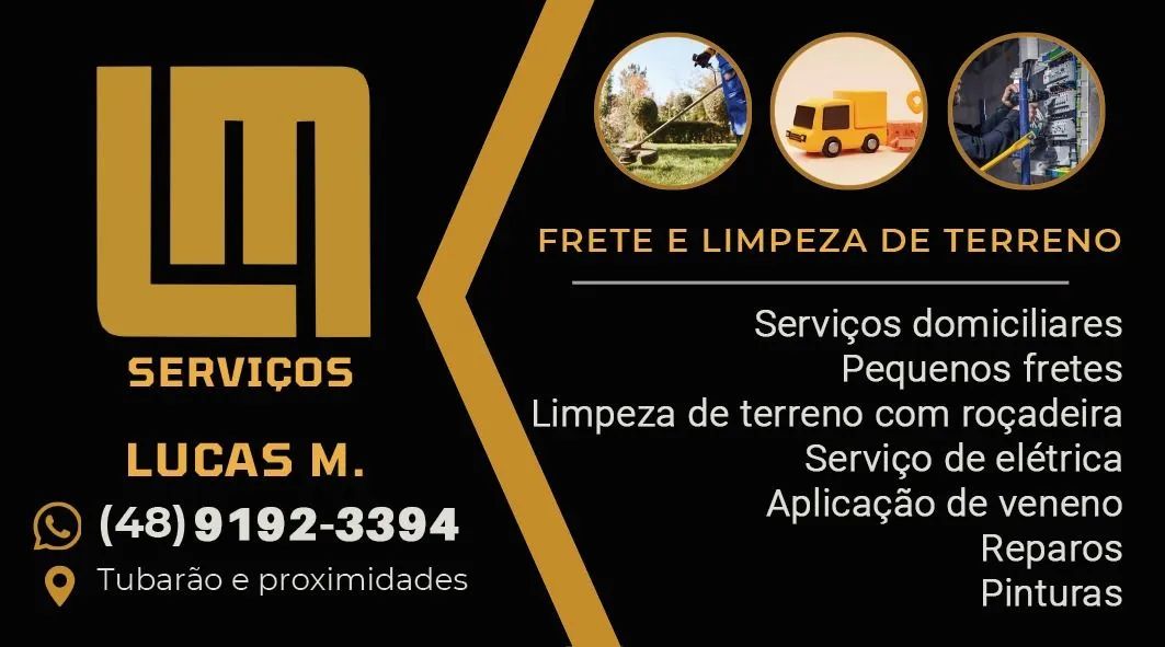   serviços domiciliares,pequenos fretes!
