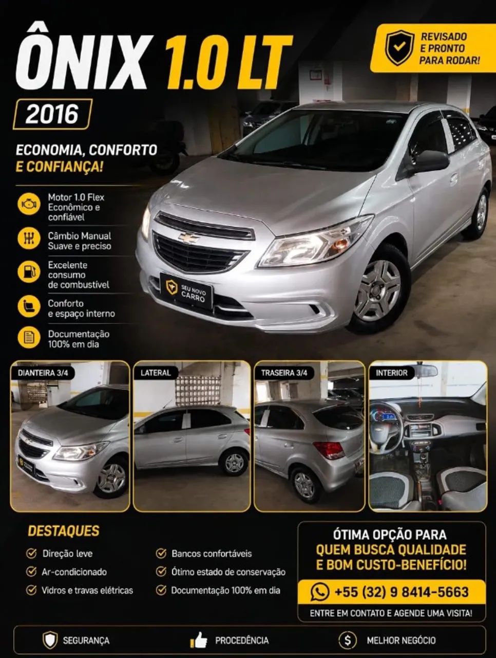 Chevrolet Onix ONIX HATCH LT 1.0 8V FLEXPOWER 5P MEC. 2016